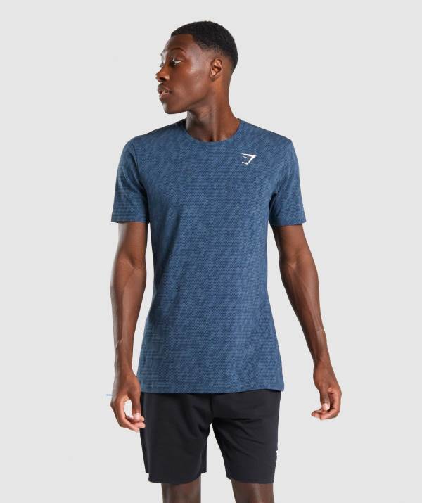 Panske Tricka Gymshark Critical Tyrkysové | UC7423160